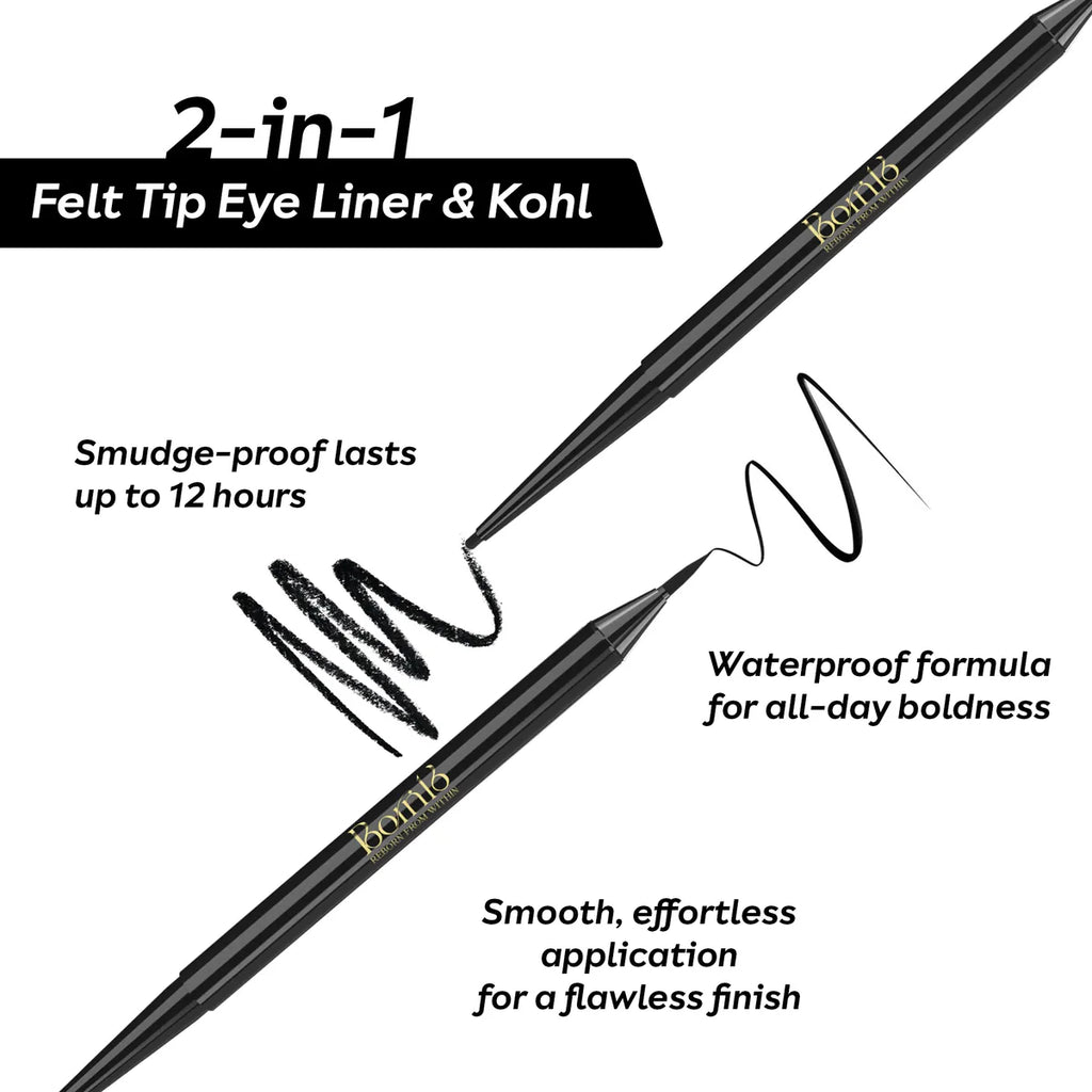 Stroke of Midnight Sketch Felt Tip + Kohl Dual Eyeliner