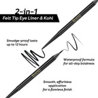 Stroke of Midnight Sketch Felt Tip + Kohl Dual Eyeliner